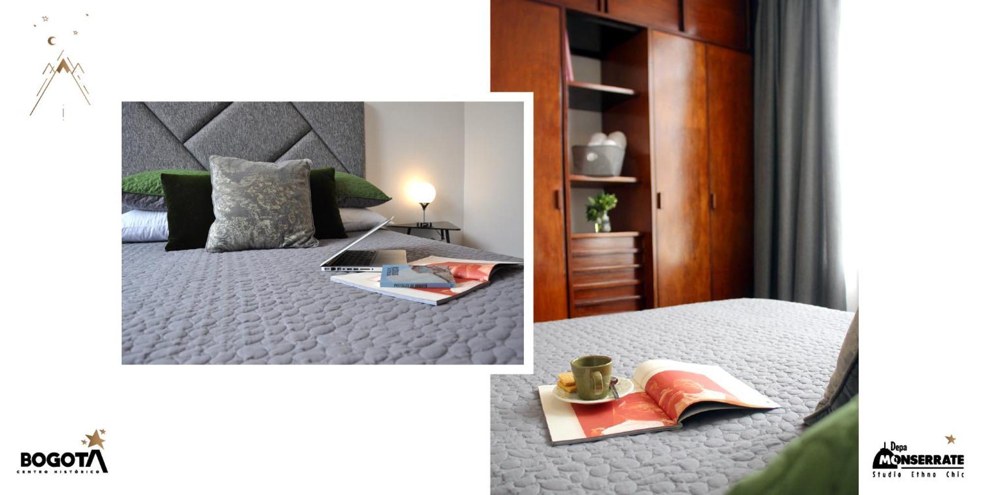 בוגוטה Depa Monserrate - Charming Historic Nest With Breathtaking Mountain Views - Apartaestudio מראה חיצוני תמונה